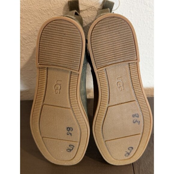 WOMAN'S SIZE 8.5 BOOTS UGG JOSEFENE ANKLE OLIVE GREEN DISPLAY MODEL - Picture 11 of 12